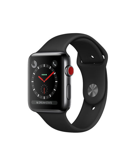 Apple Watch Series 3 Cellular Stainless Watches.